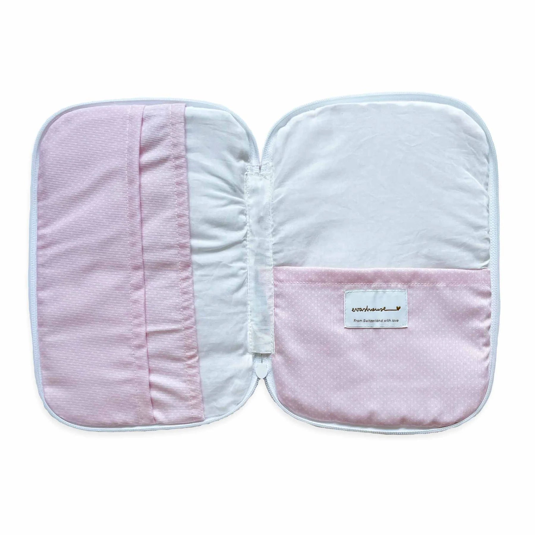 Small Dot Pique Accessories Travel Organizer - Baby Pink - Born Childrens Boutique