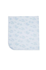 Blue Toile Blanket - Born Childrens Boutique