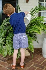 Prim and Proper Polo Nantucket Navy With Worth Avenue White Stork - Born Childrens Boutique