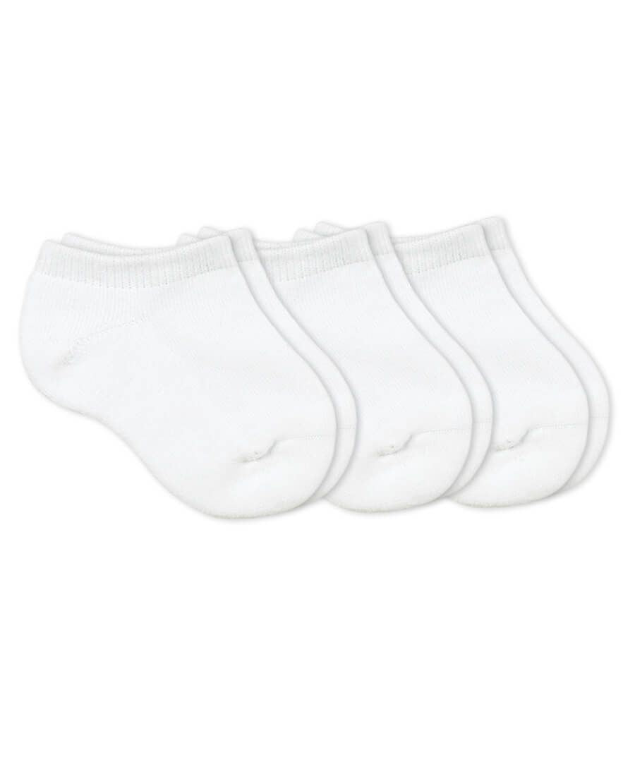 Smooth Toe Sport Low Cut Socks 3 Pair Pack White - Born Childrens Boutique