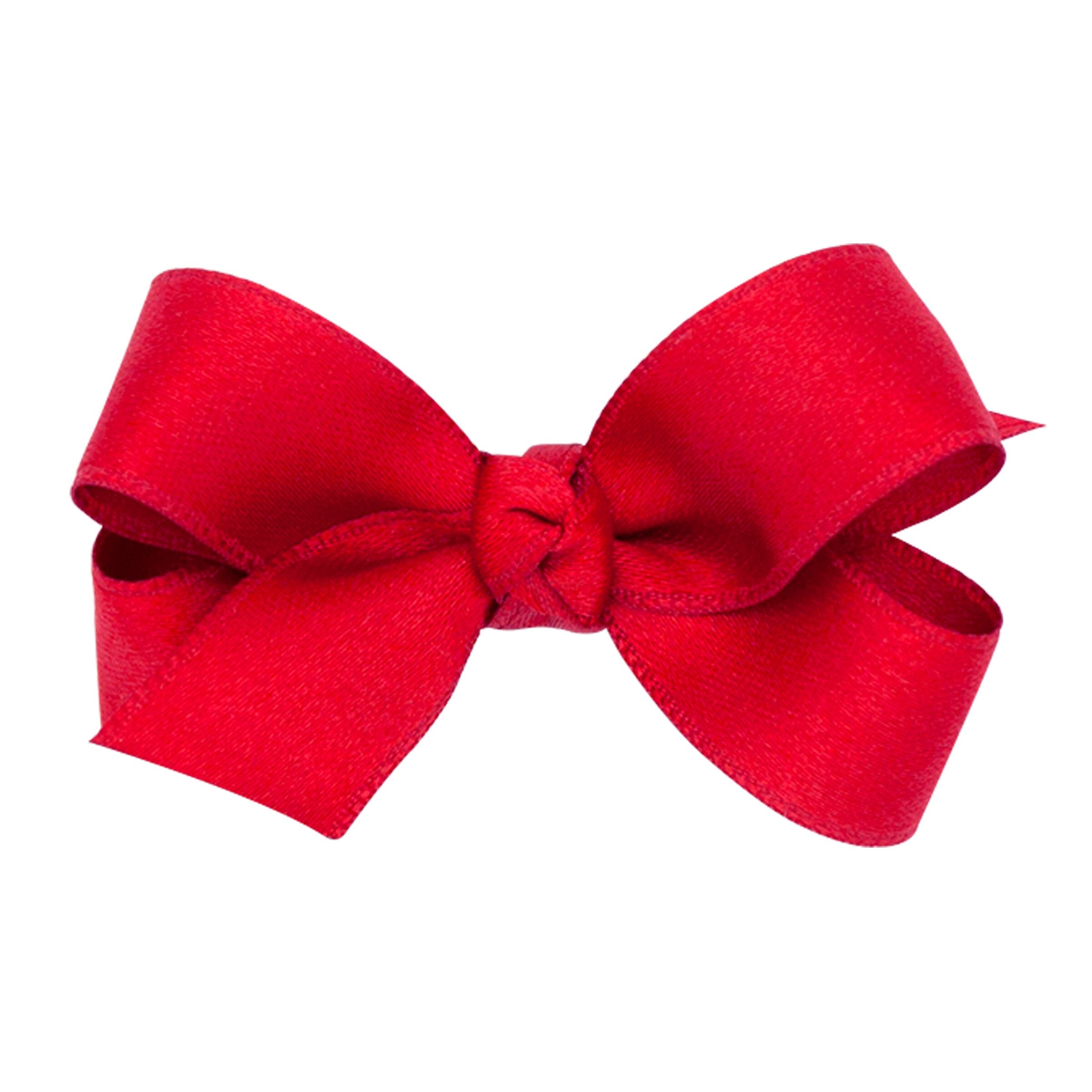 Wee Ones Satin Ruby Bow - Born Childrens Boutique
