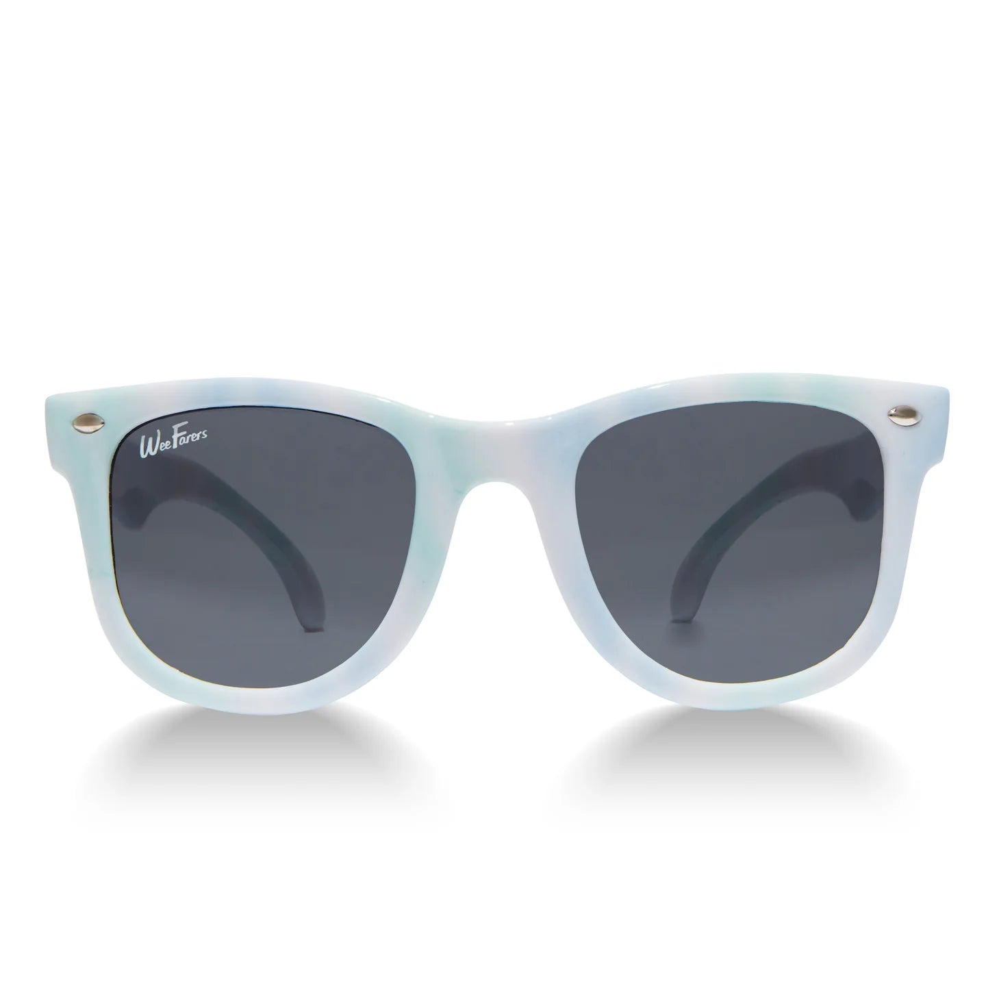 Polarized WeeFares, Tie Dye Blue-Green - Born Childrens Boutique