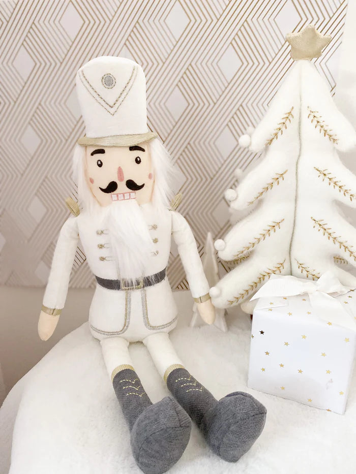 Mon Ami The Nutcracker Shelf Sitter - White - Born Childrens Boutique