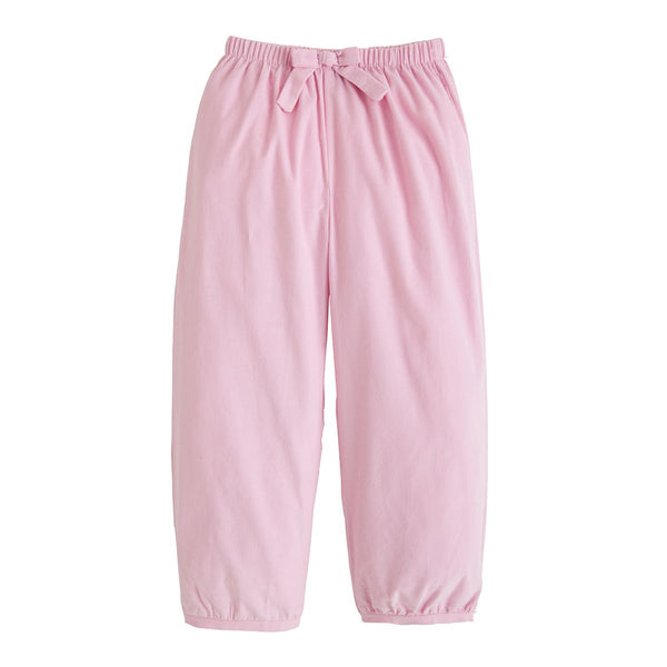 Little English Banded Bow Pants - Light Pink - Born Childrens Boutique