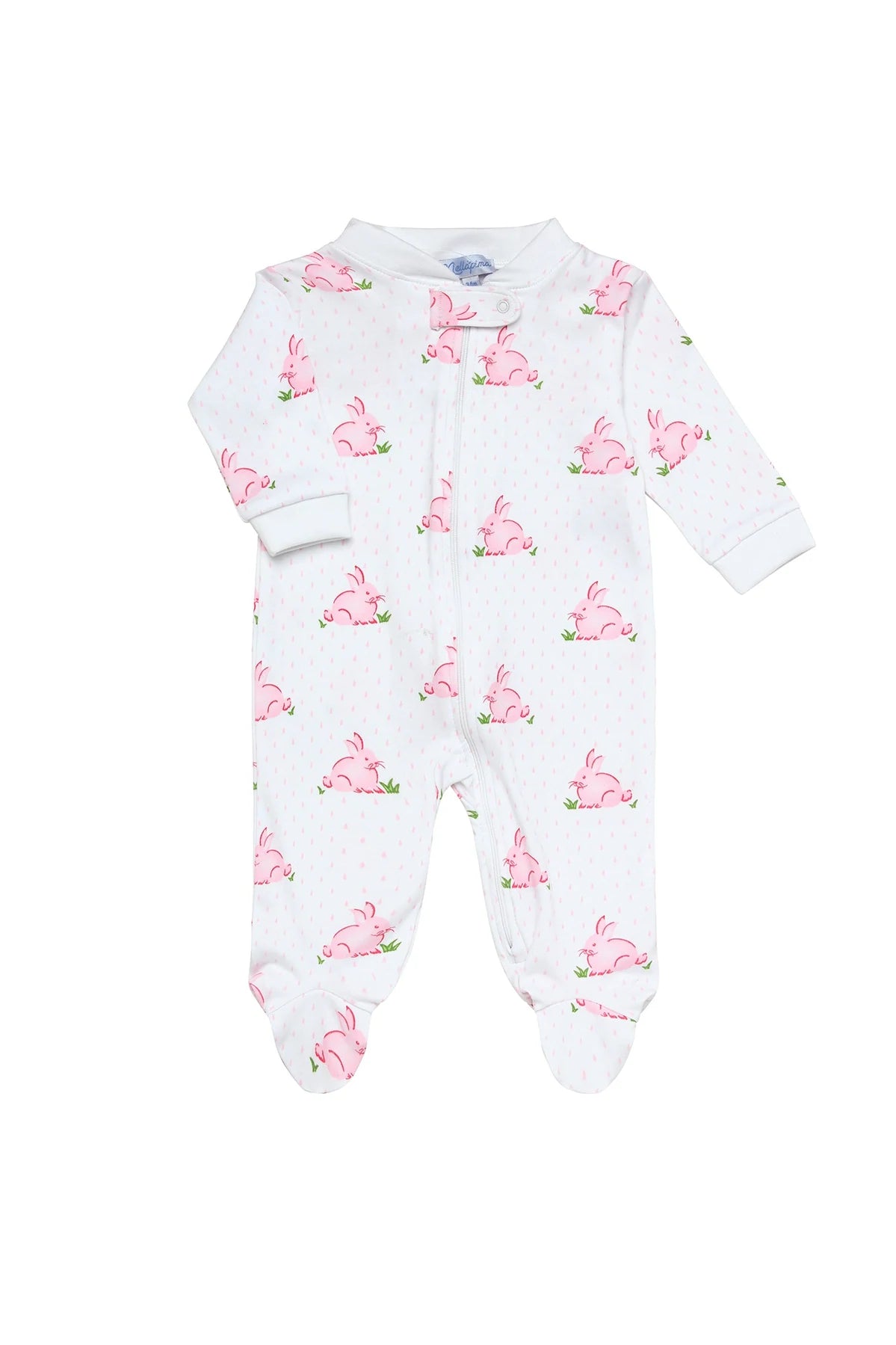 Pink Bunny Zipper Footie - Born Childrens Boutique