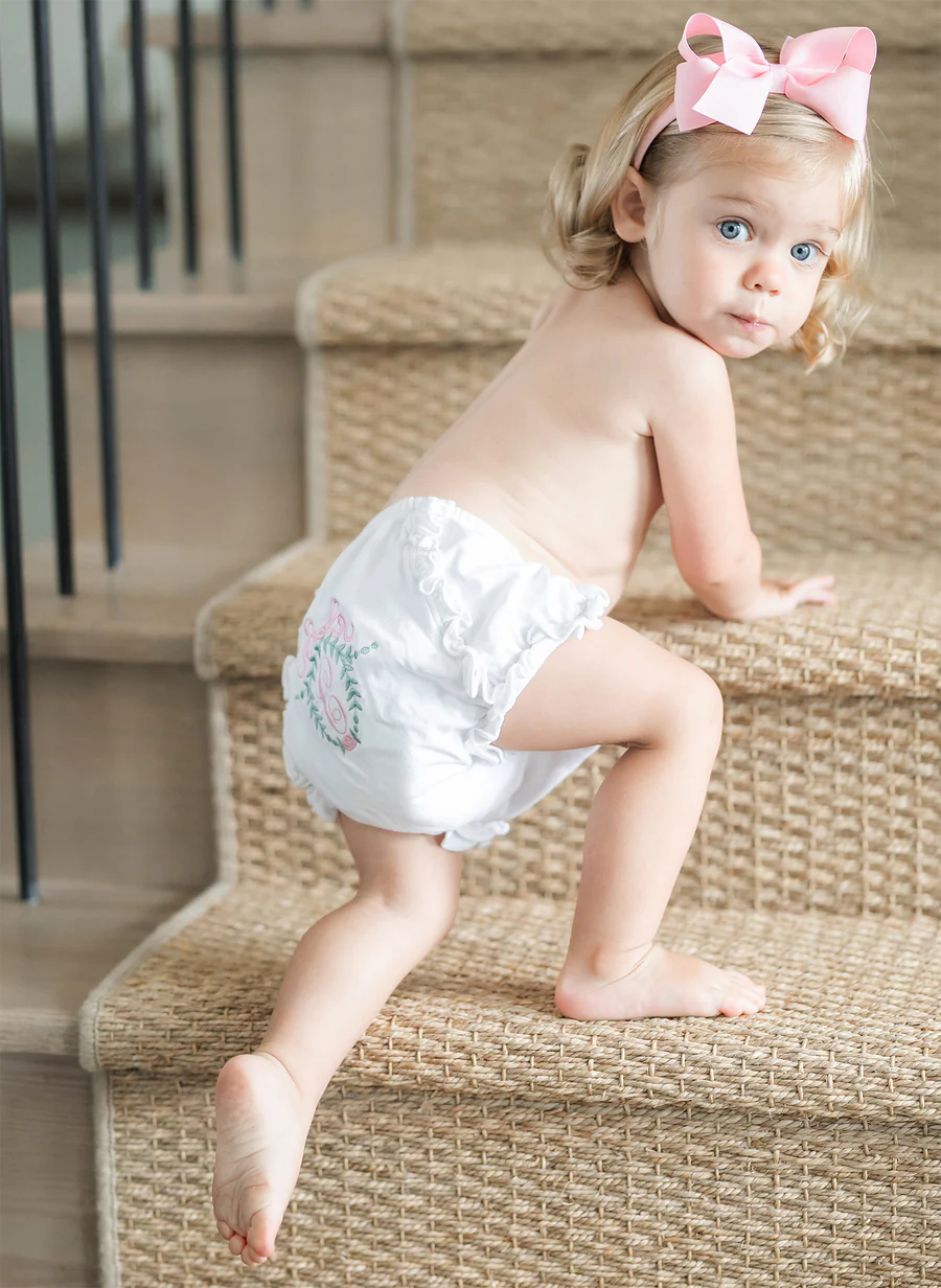 Lila + Hayes Vivian Bloomers White - Born Childrens Boutique