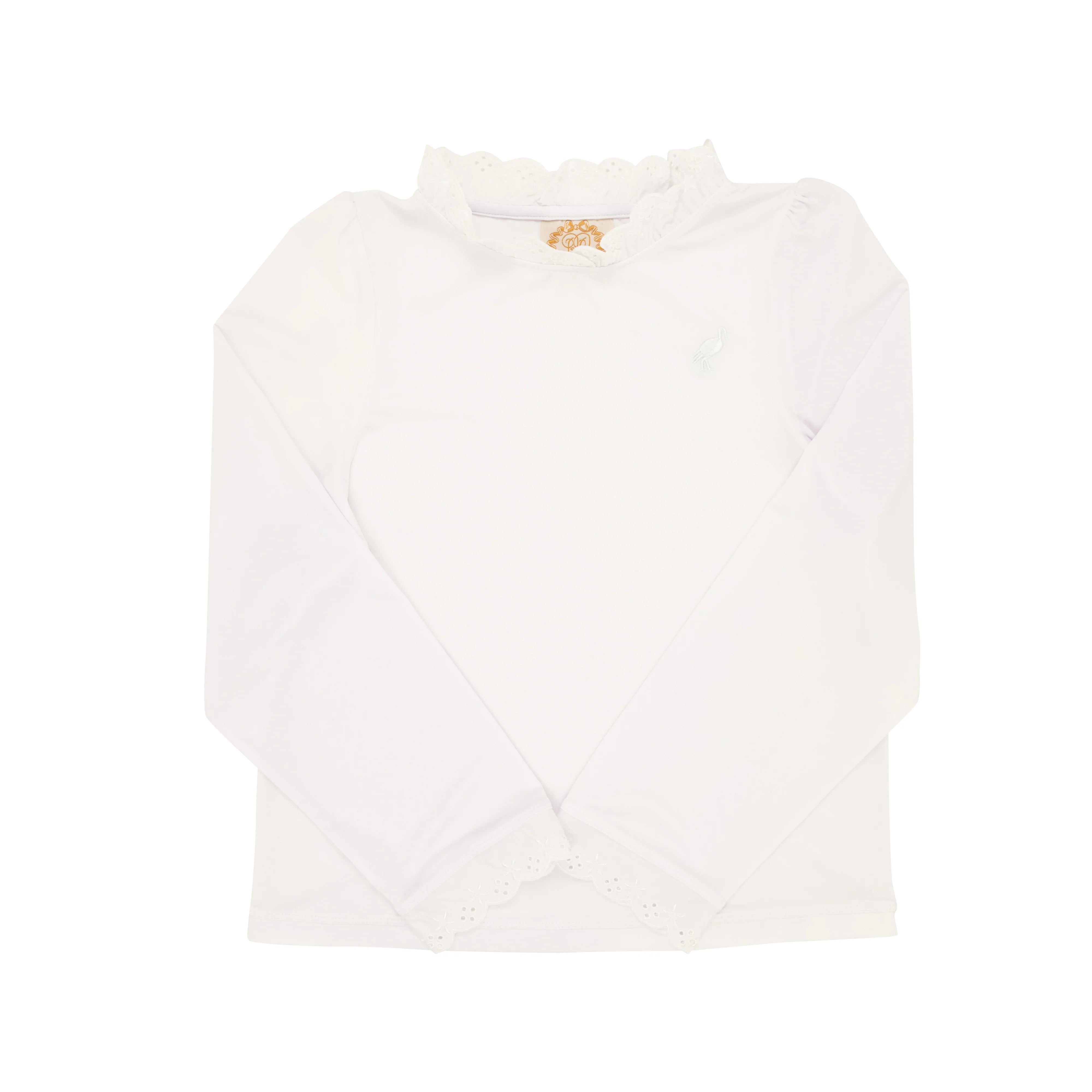 Winnie's Wave Spotter Swim Shirt (UPF 35+) Worth Avenue White - Born Childrens Boutique