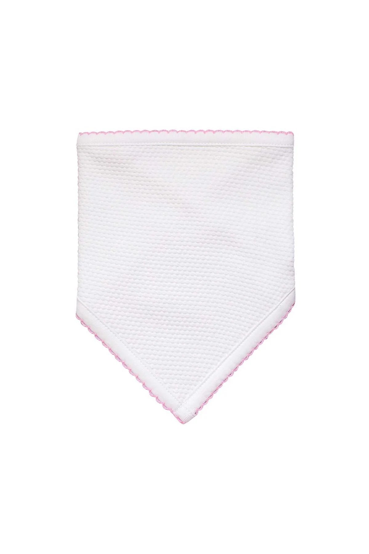 Bubble Bandana, White with Pink - Born Childrens Boutique