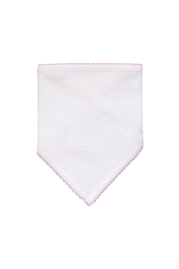 Bubble Bandana, White with Pink - Born Childrens Boutique