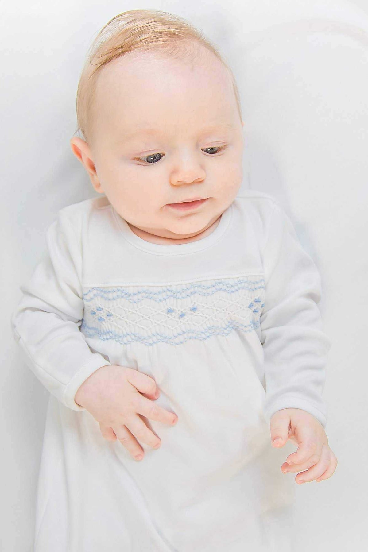 Nella Baby Blue Boy Gown - Born Childrens Boutique