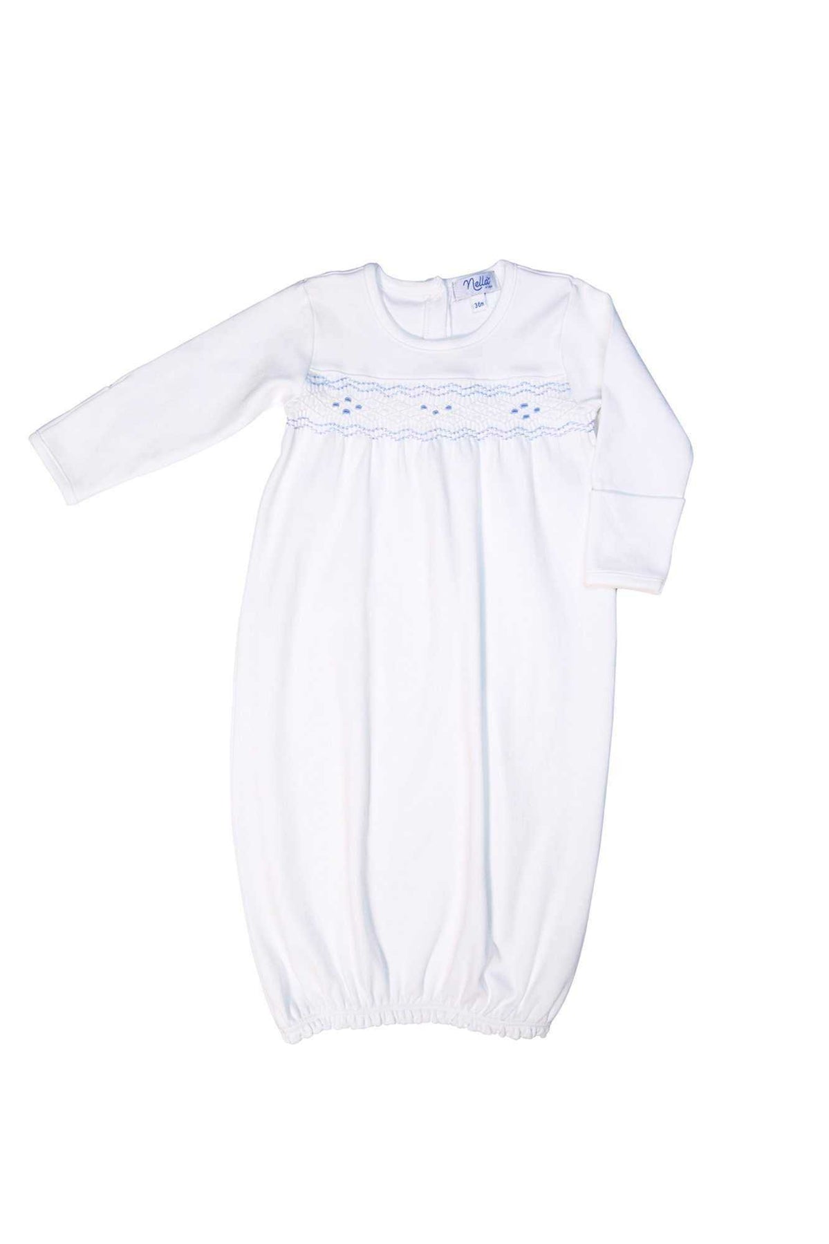 Nella Baby Blue Boy Gown - Born Childrens Boutique