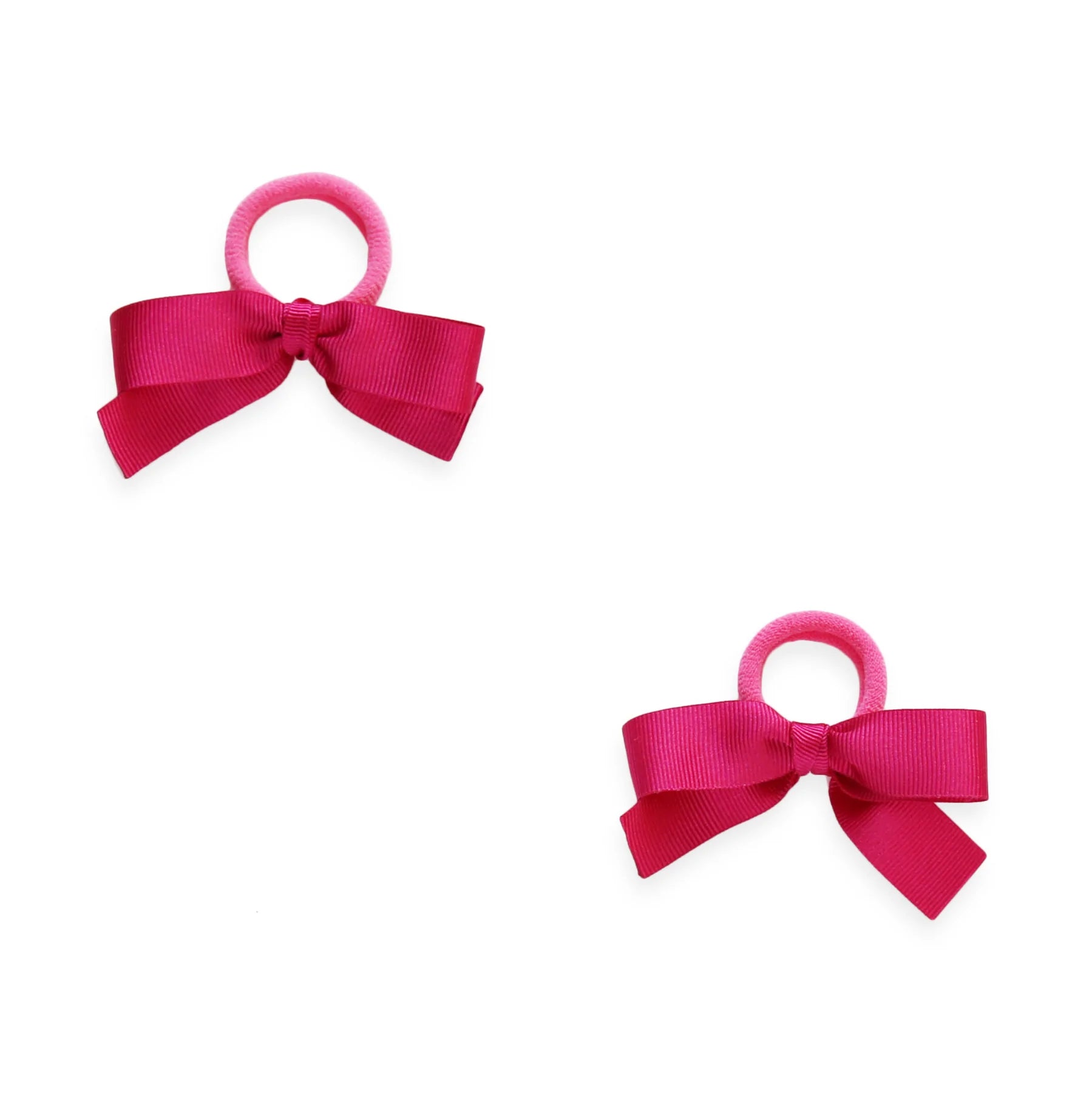 Grosgrain Hair Ties, Watermelon Pink - Born Childrens Boutique