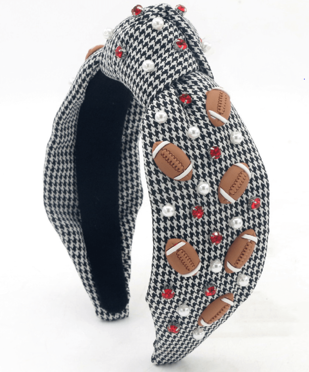 Poppyland Alabama Houndstooth Adult Headband - Born Childrens Boutique