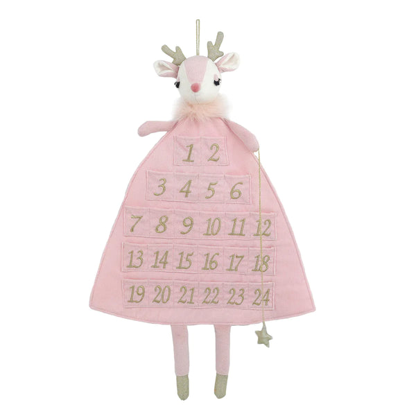 Pink Reindeer Advent Calendar - Born Childrens Boutique
