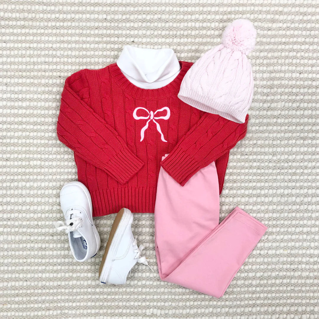 Tatum Turtleneck - Worth Avenue White - Born Childrens Boutique