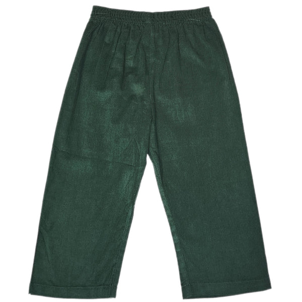 Christmas Green Cord Jackson Pant - Born Childrens Boutique
