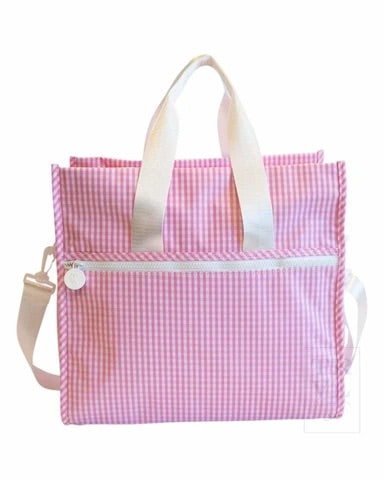 First Class Tote, Pink Gingham - Born Childrens Boutique
