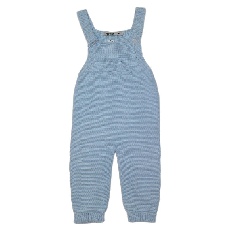Knitted Overalls Sky Blue - Born Childrens Boutique