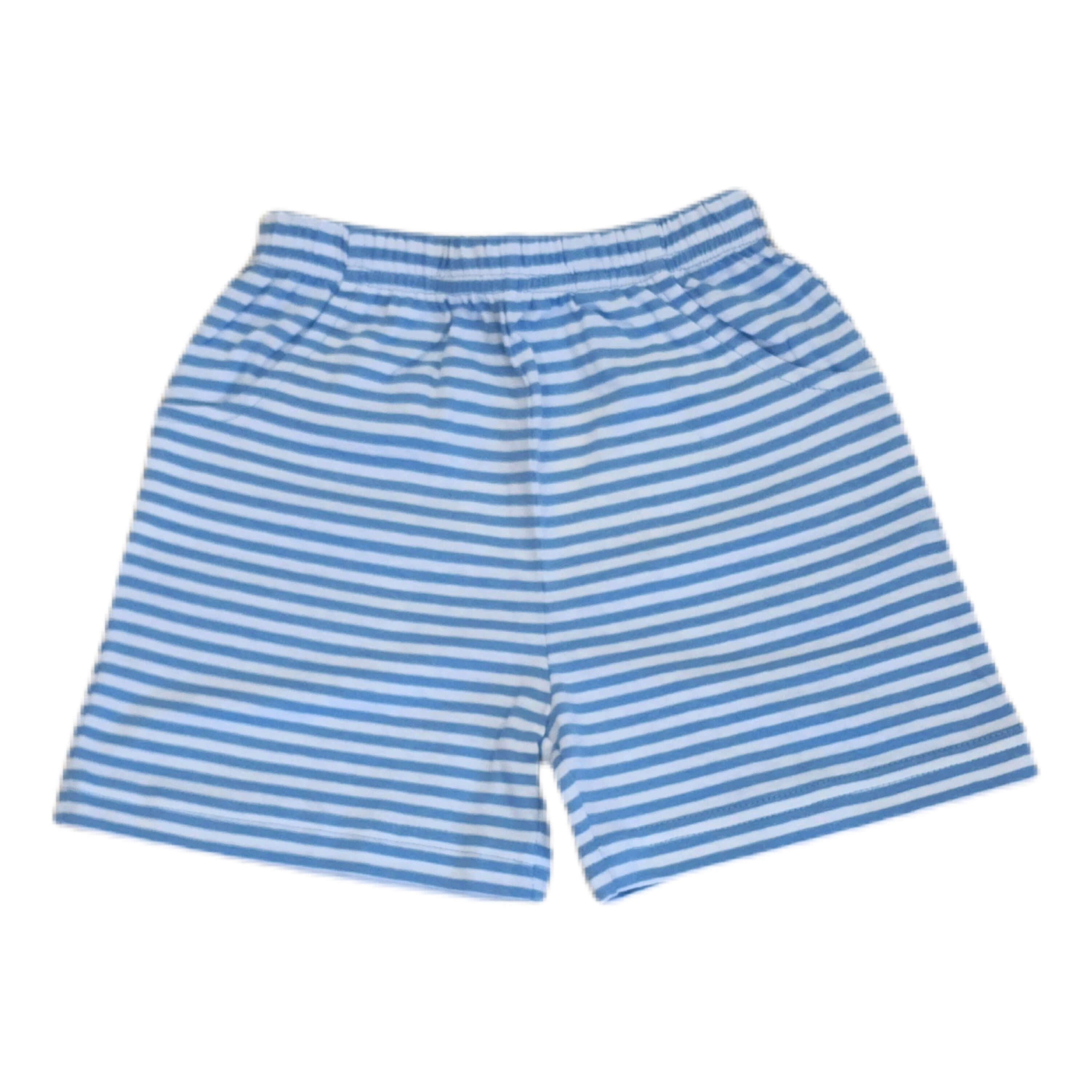 Chambray Str Front Pocket Shorts - Born Childrens Boutique