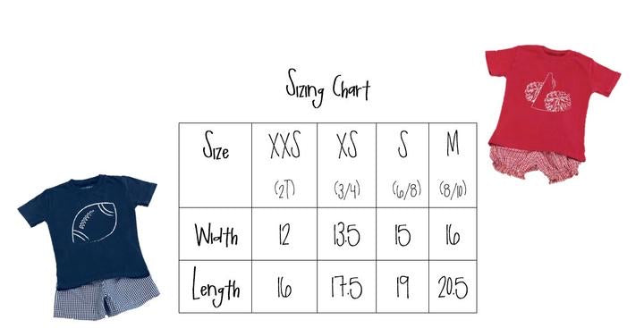 Short Sleeve Red/Navy Football Shirt - Born Childrens Boutique