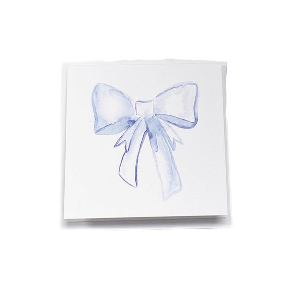 Blue Bow Enclosure Cards - Born Childrens Boutique