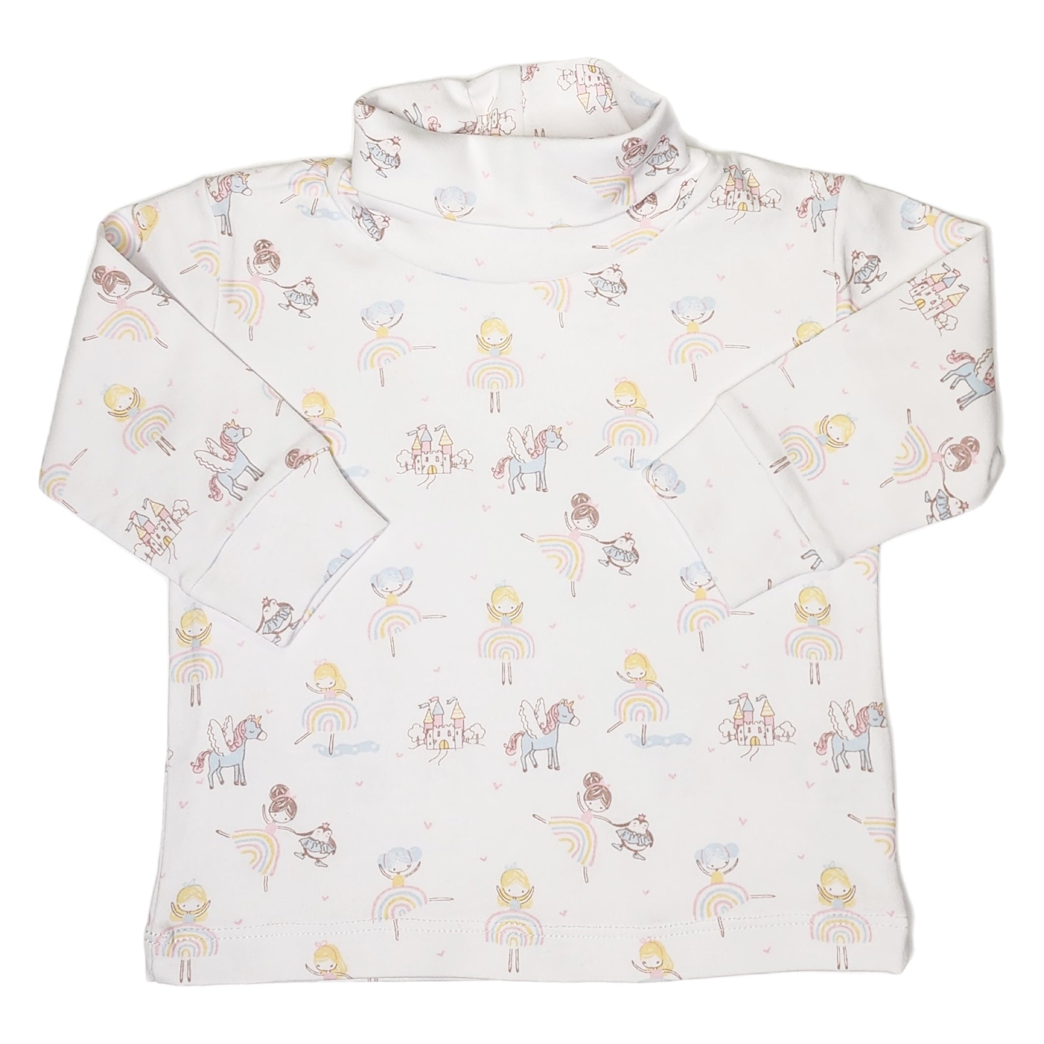 Turtleneck Fairy Tale Ballerina Print - Born Childrens Boutique