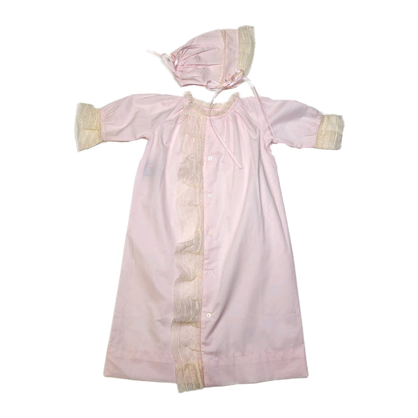 Baby Sen Pink Finn Girl Day Gown - Born Childrens Boutique