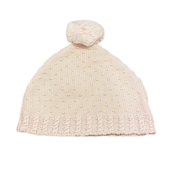 Dot Collection Hat Pink with Ecru - Born Childrens Boutique