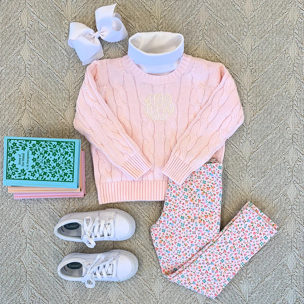 Tatum Turtleneck - Worth Avenue White - Born Childrens Boutique
