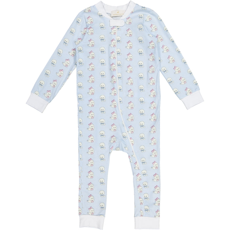 Sal & Pimenta Glowing Ghosts Baby Boy Pajama - Born Childrens Boutique