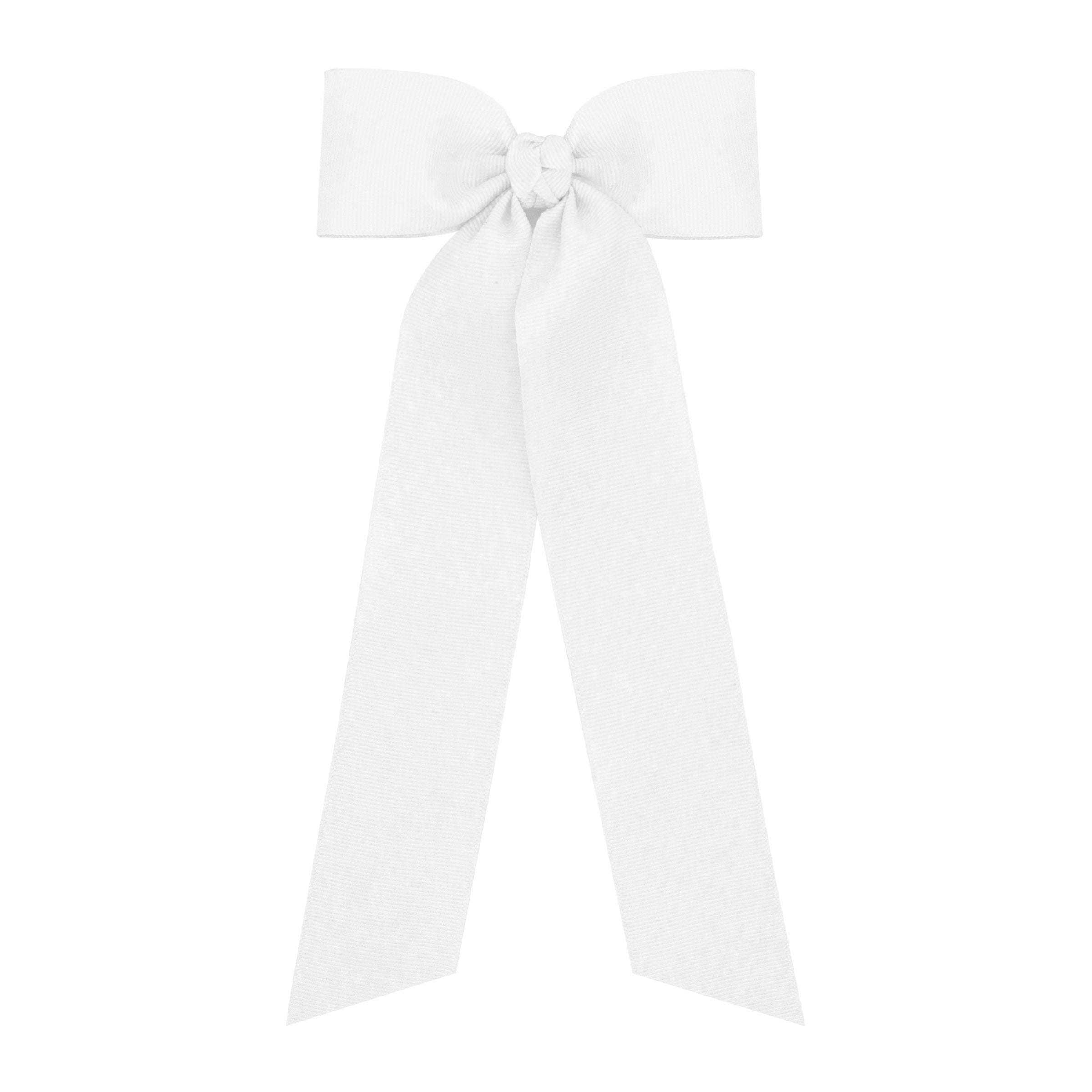 Wee Ones White Bow with Tail - Born Childrens Boutique