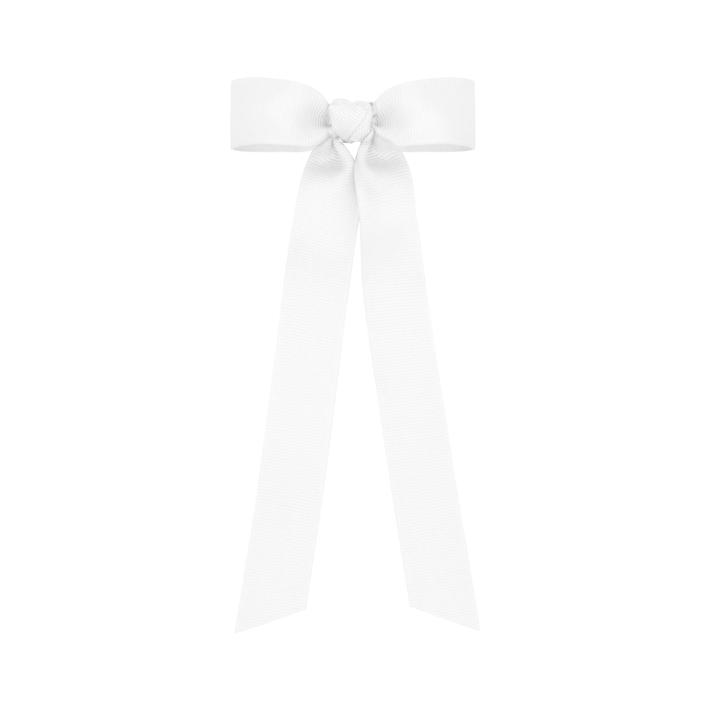 Wee Ones White Bow with Tail - Born Childrens Boutique