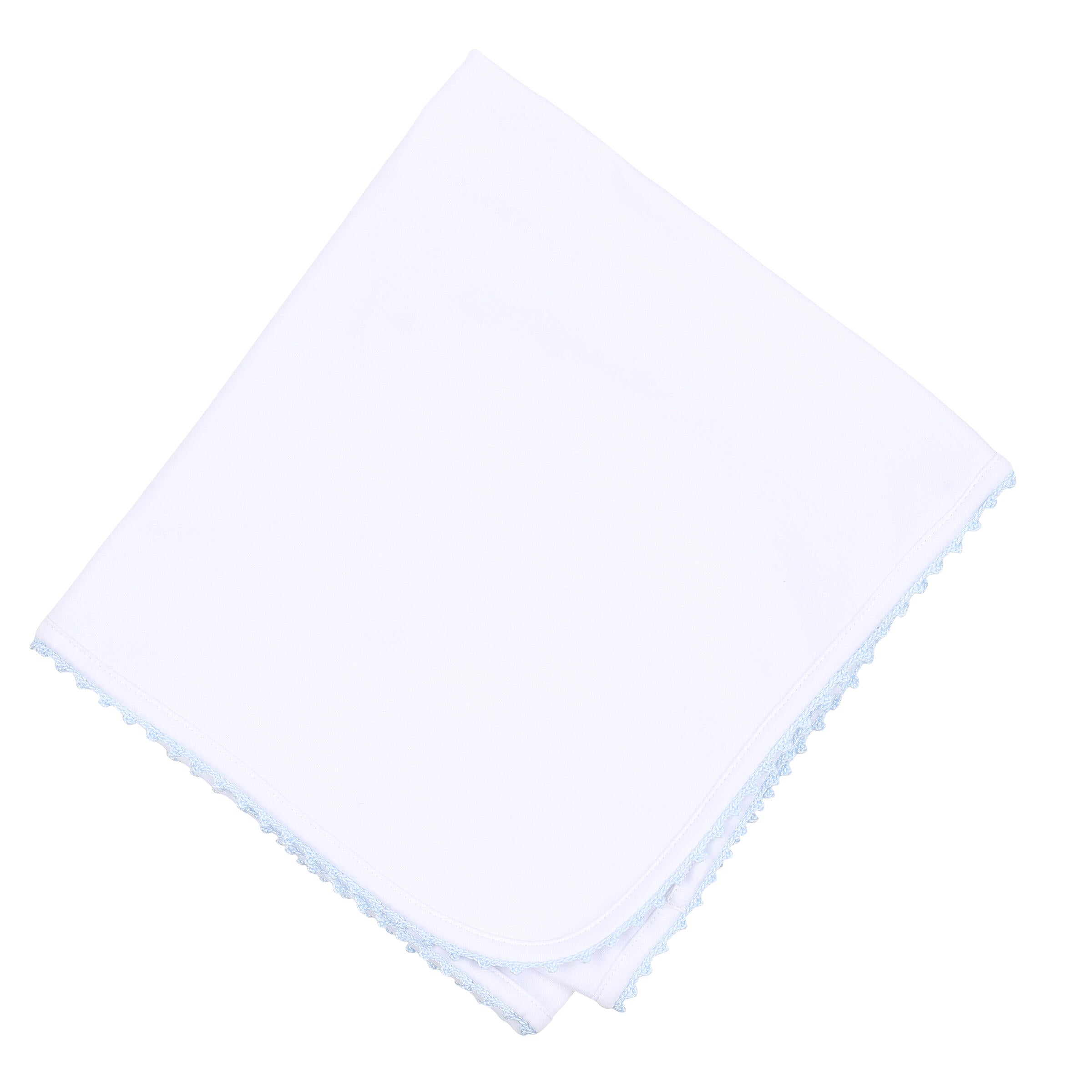Magnolia Baby Baby Joy Emb Receiving Blanket Blue - Born Childrens Boutique