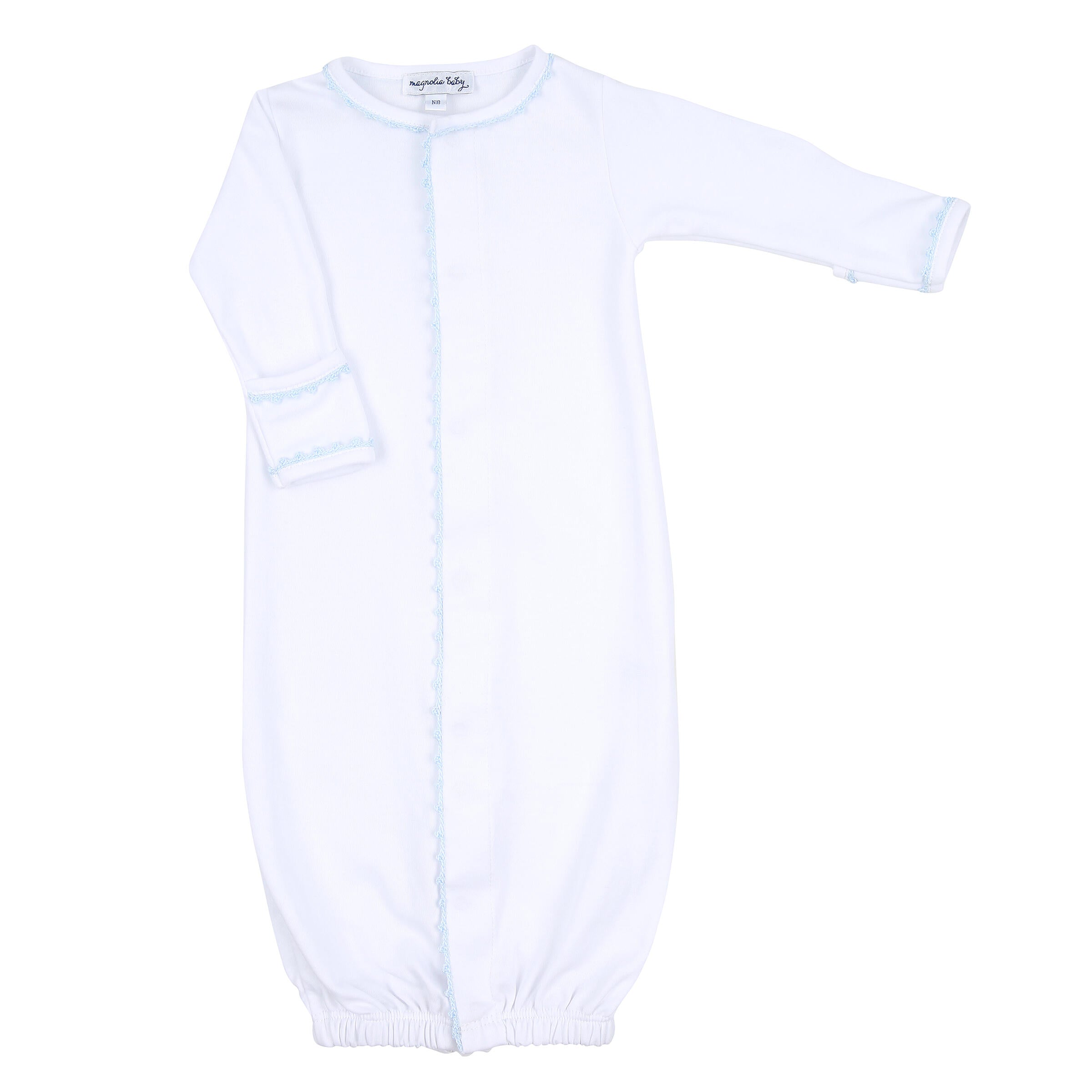 Baby Joy Blue Crochet Trim Converter - Born Childrens Boutique