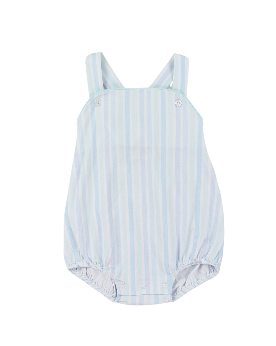 Seaside Stripe Silas Sunsuit - Born Childrens Boutique