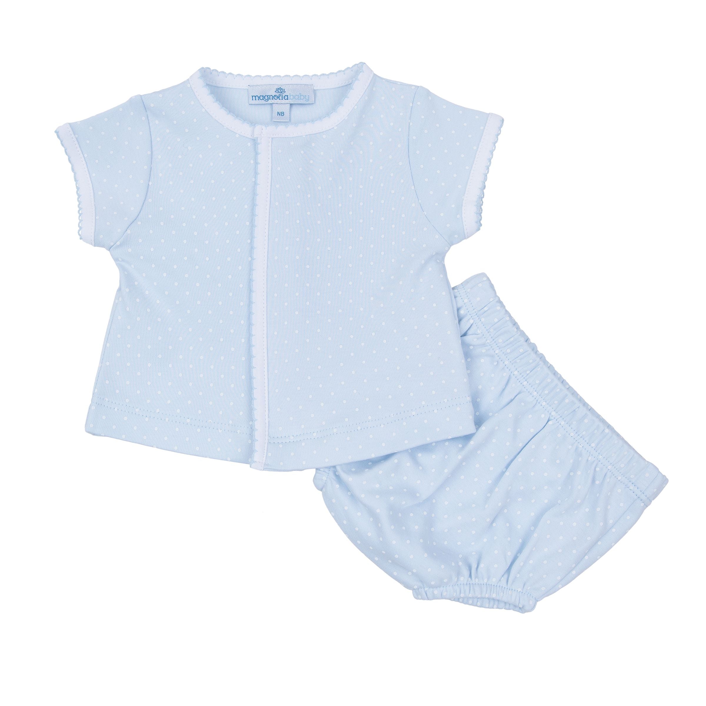 Simply Sweet Diaper Cover Set - Light Blue - Born Childrens Boutique