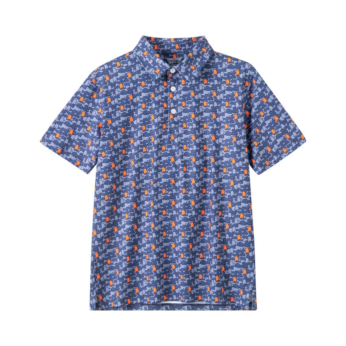 AL Camo Tiger Navy/Orange Polo