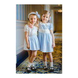 Pre-Order Charming Blue Velvet Girl Set - Born Childrens Boutique