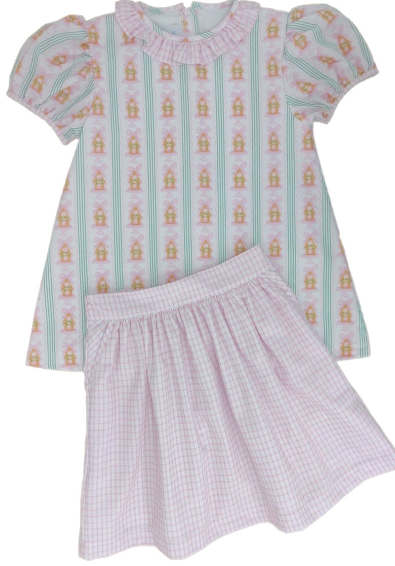 Pre-Order Isla Gingerbread Skirt Set - Born Childrens Boutique