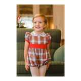 Pre-Order Celebration Tartan Romper - Born Childrens Boutique
