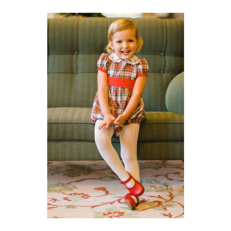 Pre-Order Celebration Tartan Romper - Born Childrens Boutique