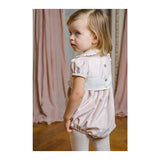 Pre-Order Powder Pink Velvet Romper - Born Childrens Boutique