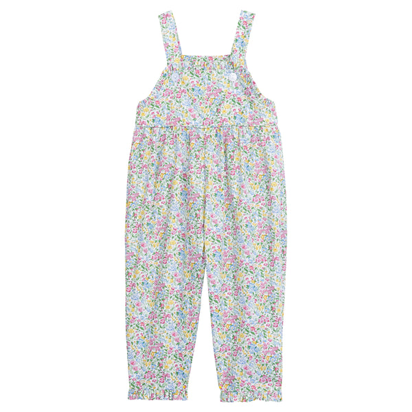 Ruffled Overall - Green Gables Floral - Born Childrens Boutique