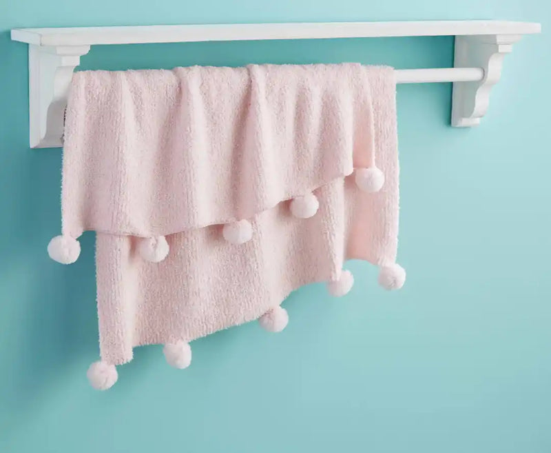 Pink Chenille Blanket - Born Childrens Boutique
