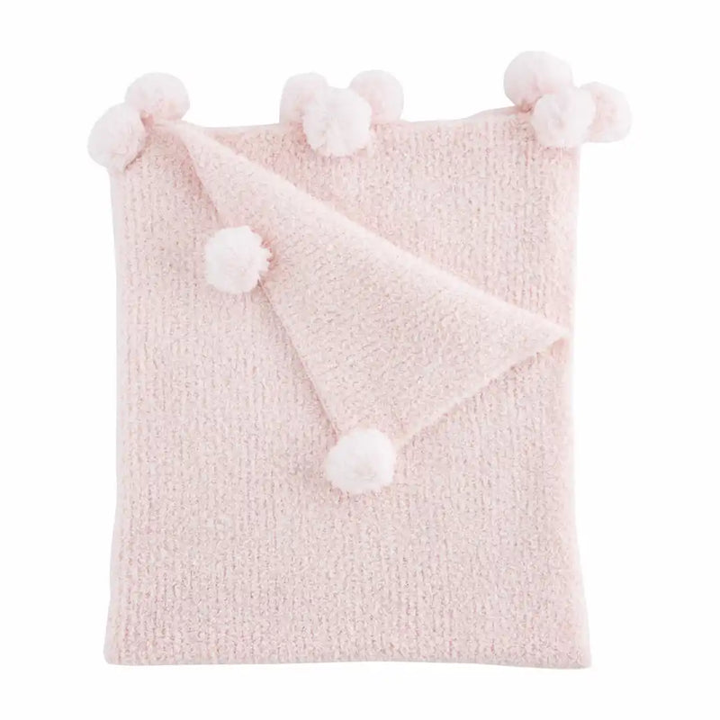 Pink Chenille Blanket - Born Childrens Boutique