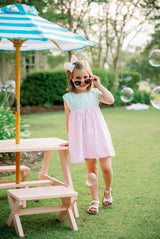Pre-Order Charming Dress - Pink, Mint, Blue Check - Born Childrens Boutique