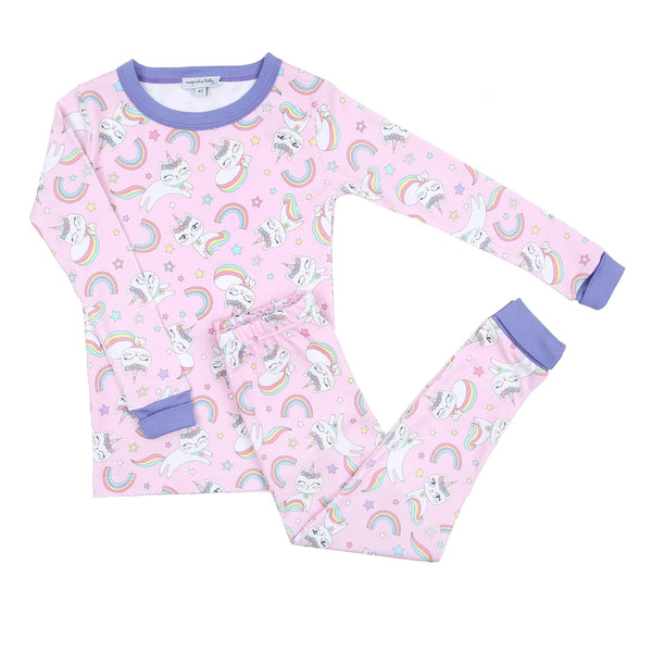 Magnolia Baby Purr-Fect Unicorn Long Pajama - Born Childrens Boutique