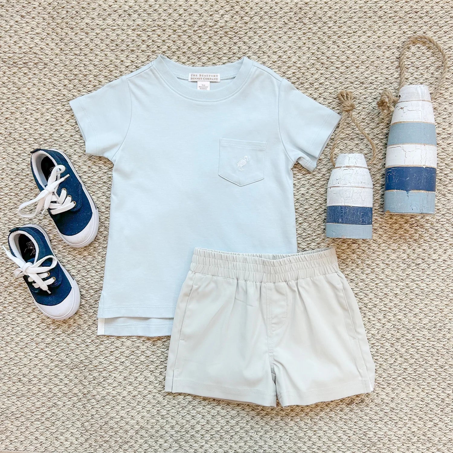 Prepletic Sheffield Shorts - Saratoga Stone - Born Childrens Boutique