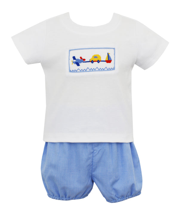 Transportation Boy Bloomer Set - Born Childrens Boutique