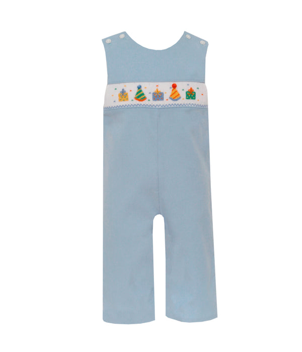 125K Boy Blue Corduroy Birthday Long Jon Jon - Born Childrens Boutique